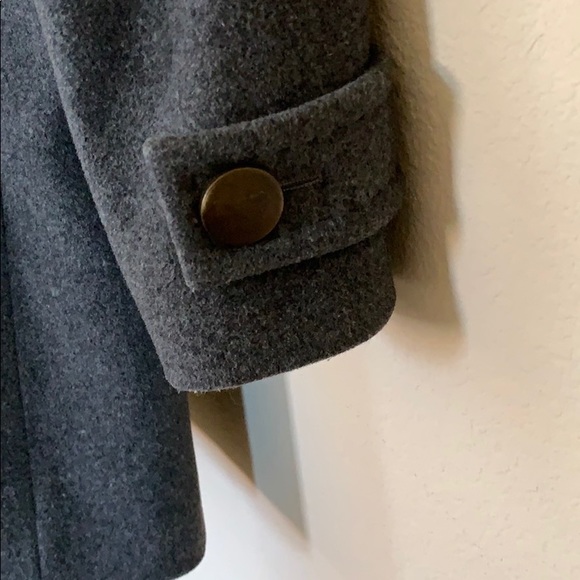 Talula Babaton Cashmere and Wool Gray Peacoat - Picture 6 of 8